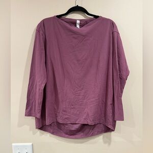 🔥Lululemon Women's Mauve Long Sleeve Top Size 8 EC🔥